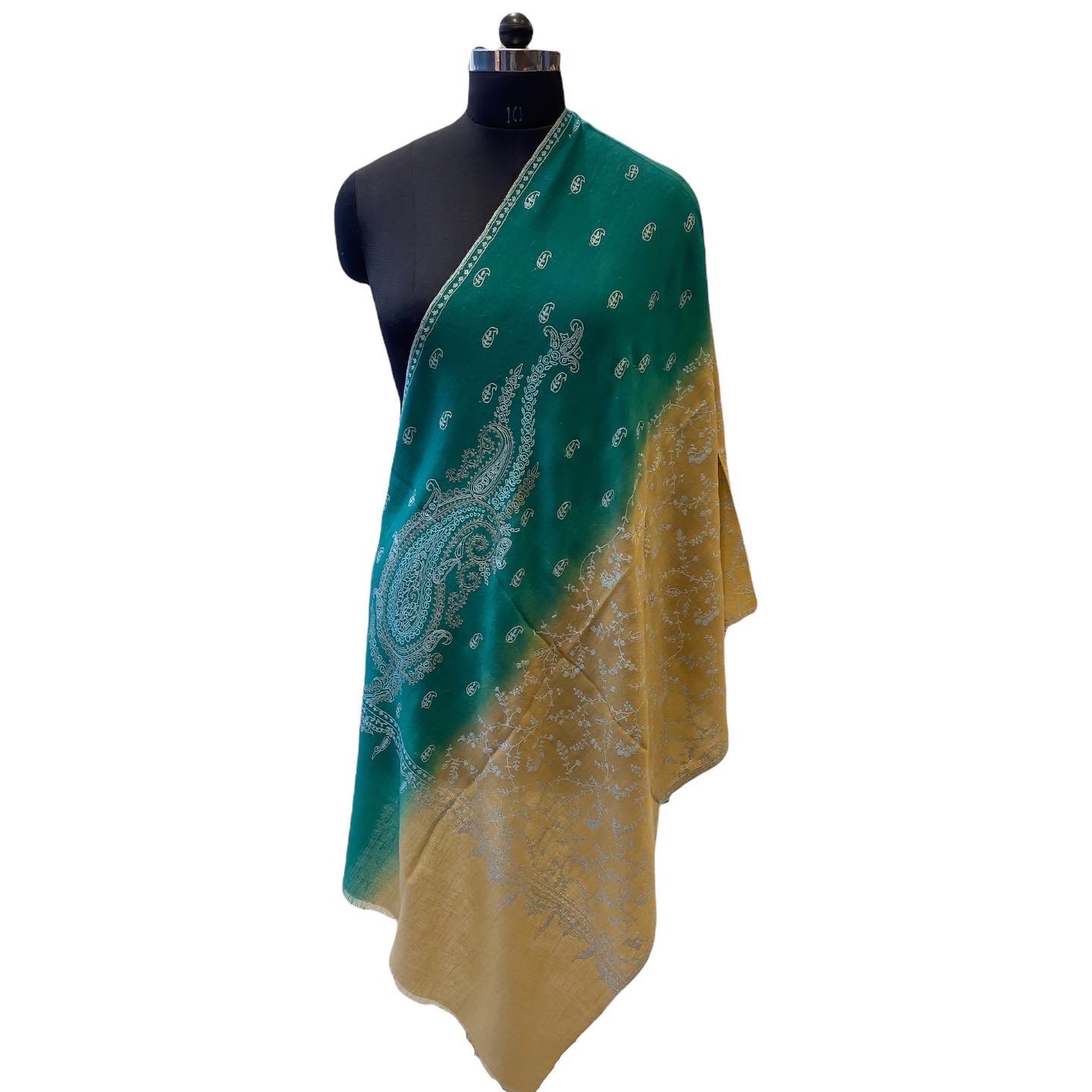 Elegant Pashmina Ombre Embroidered Stoles