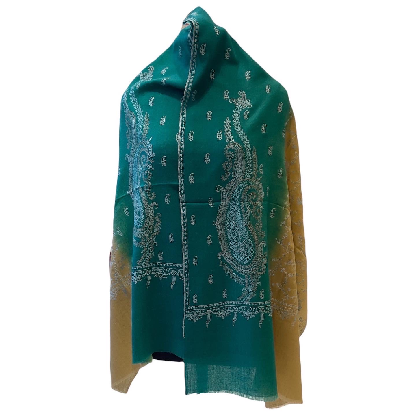 Elegant Pashmina Ombre Embroidered Stoles