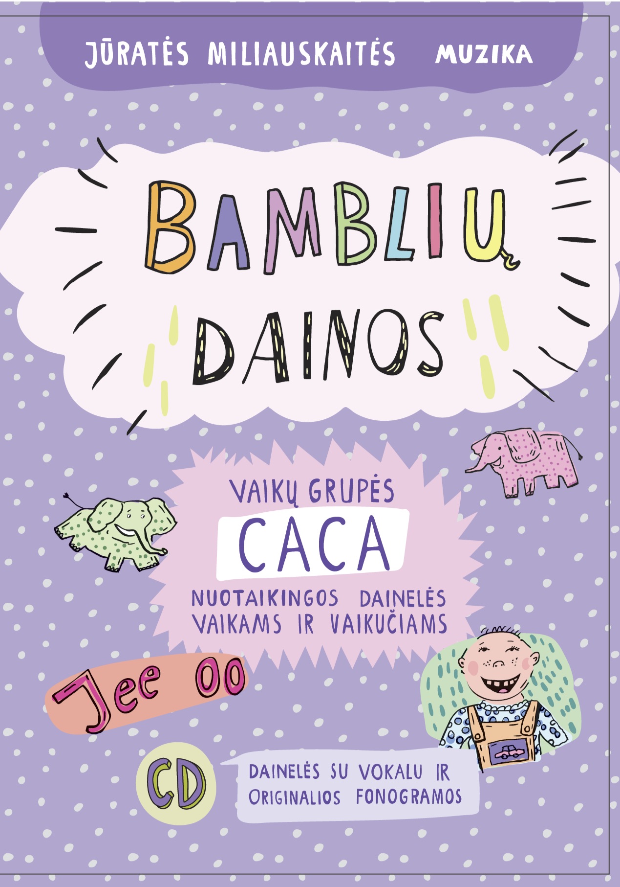 Vaikiškos muzikos natų knygelė "BAMBLIŲ DAINOS"