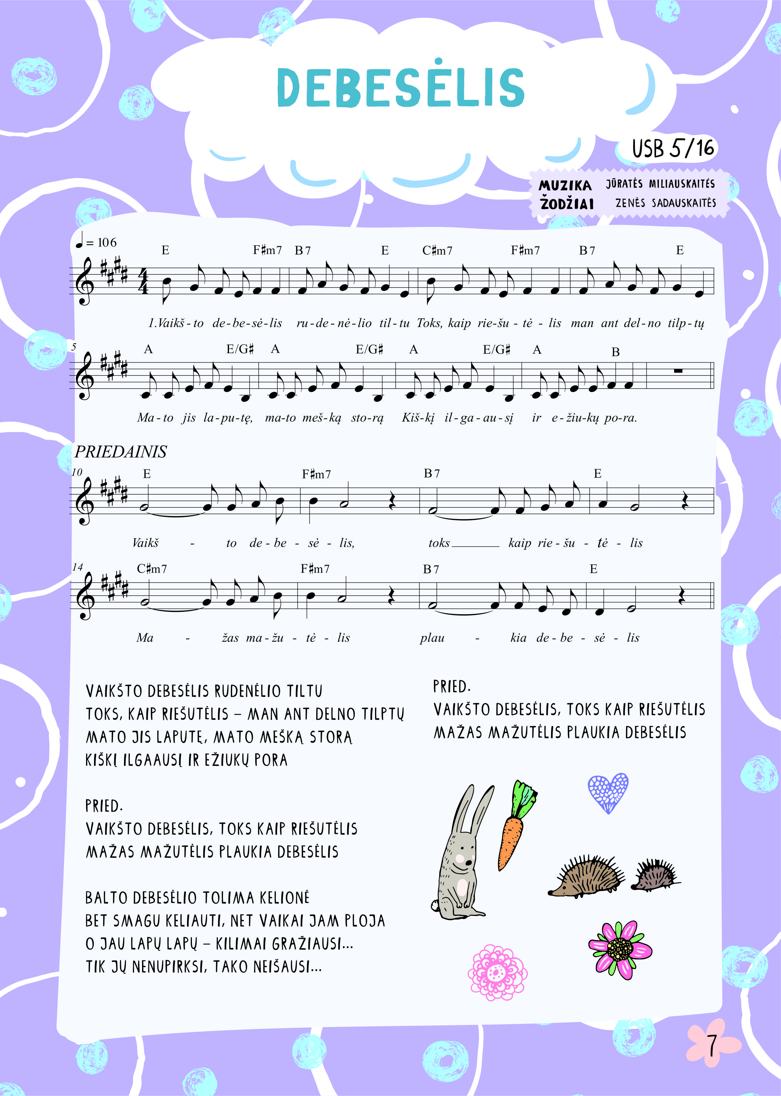 Vaikiškos muzikos natų knygelė "PERLAI"