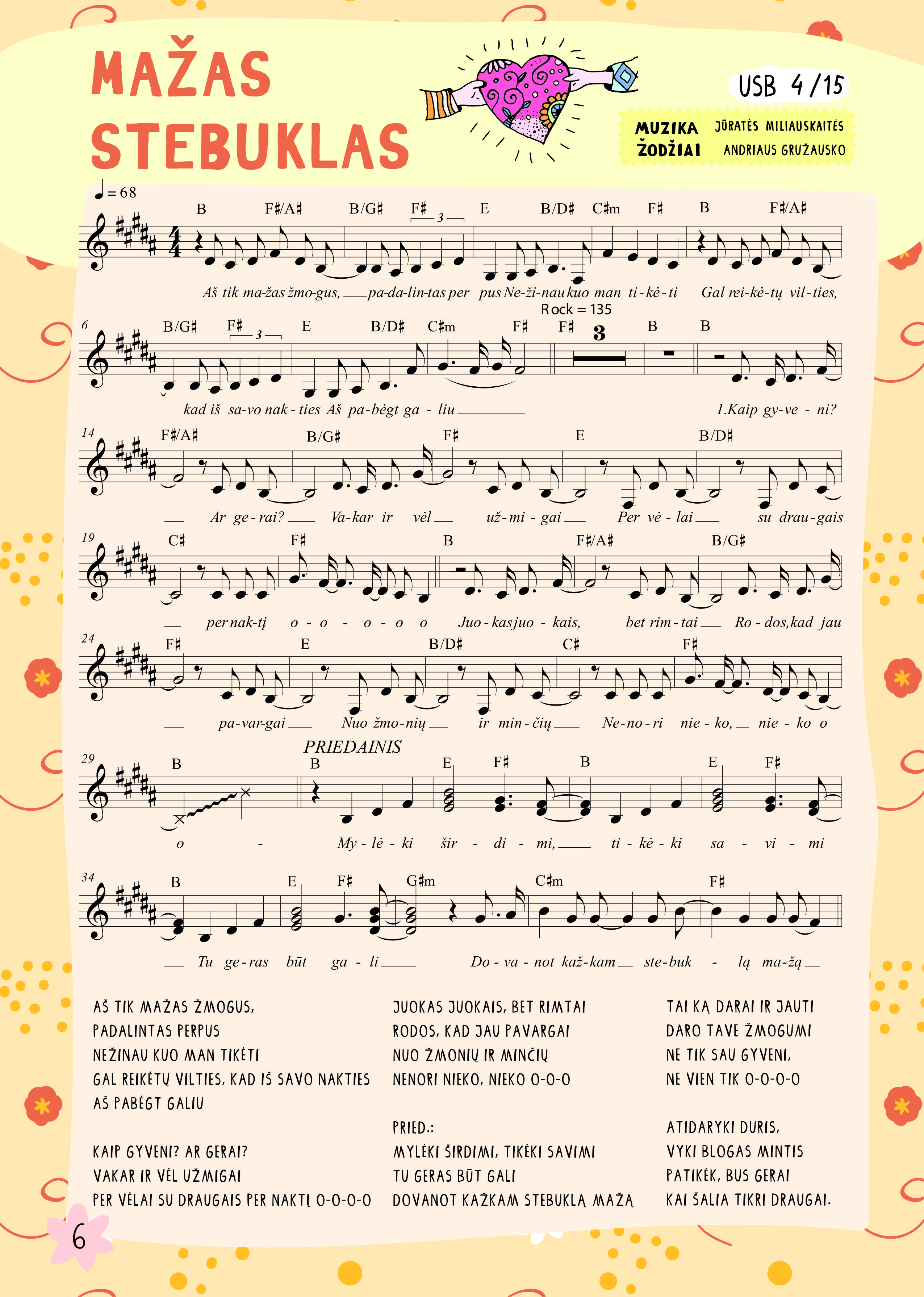 Vaikiškos muzikos natų knygelė "PERLAI"