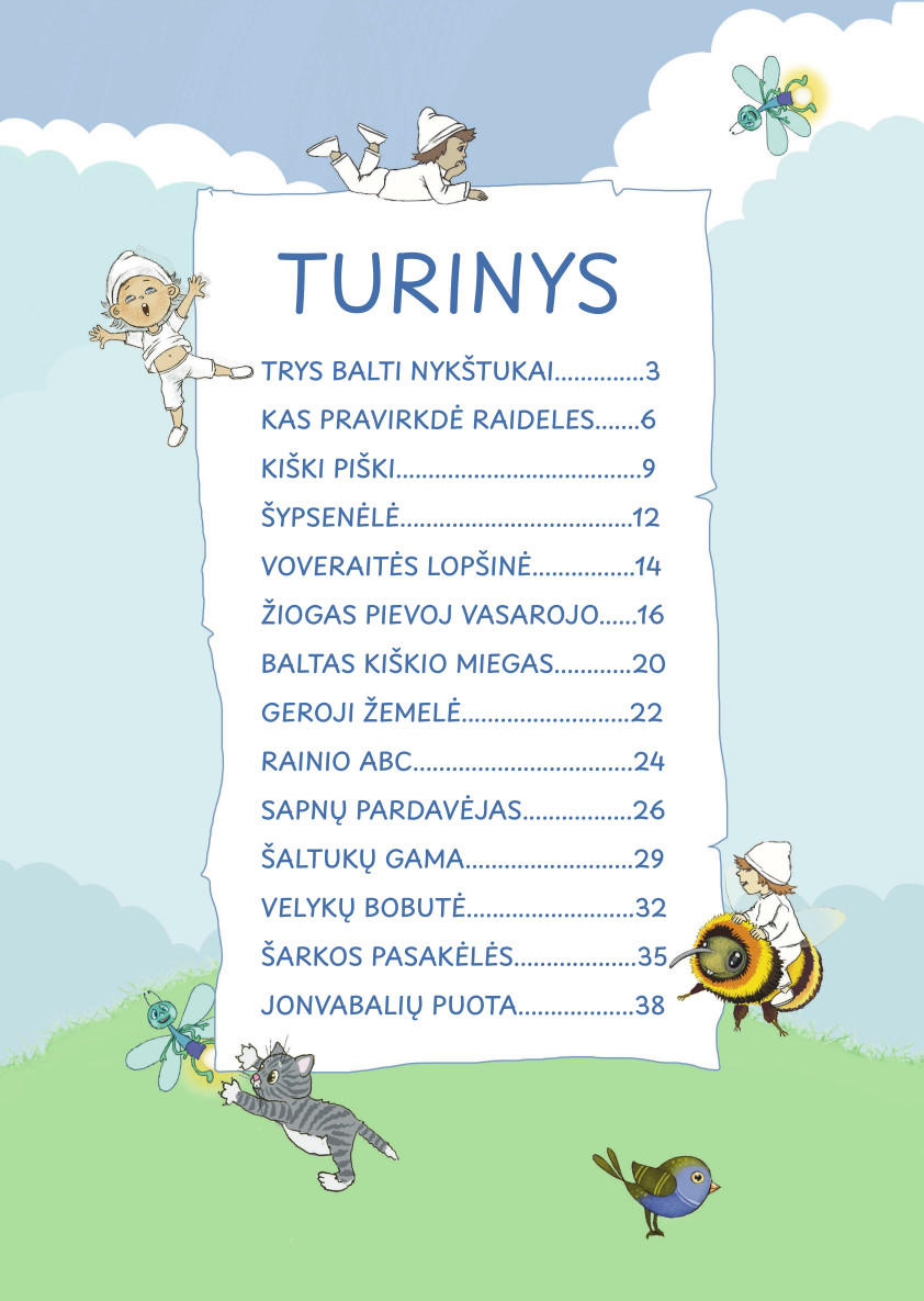 Vaikiškos muzikos natų knygelė "TRYS BALTI NYKŠTUKAI"