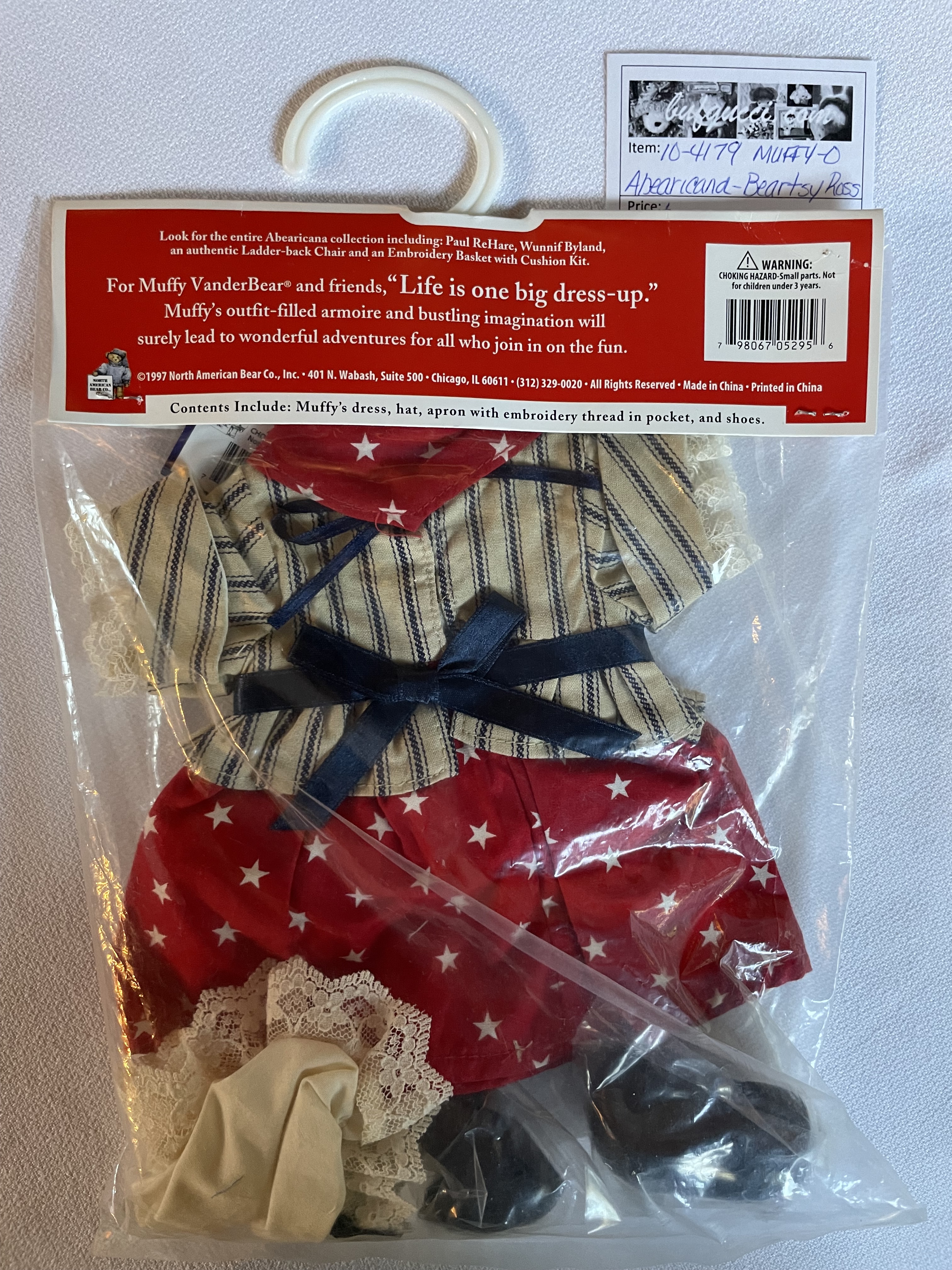 Abearicana: Stars and Stripes Furever "Beartsy Ross" MUFFY Outfit