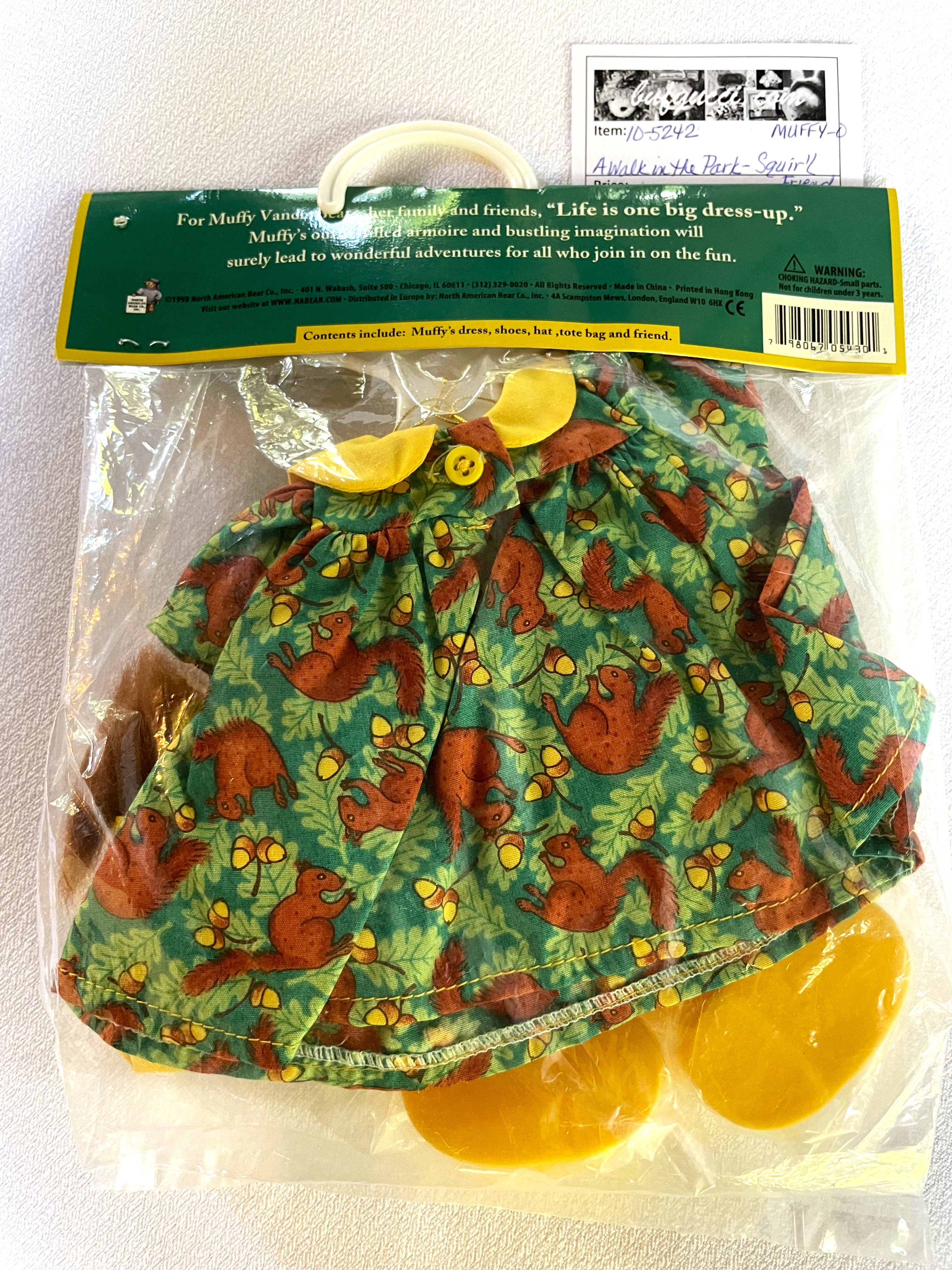 Squir'l Friend: A Walk in the Park MUFFY Outfit