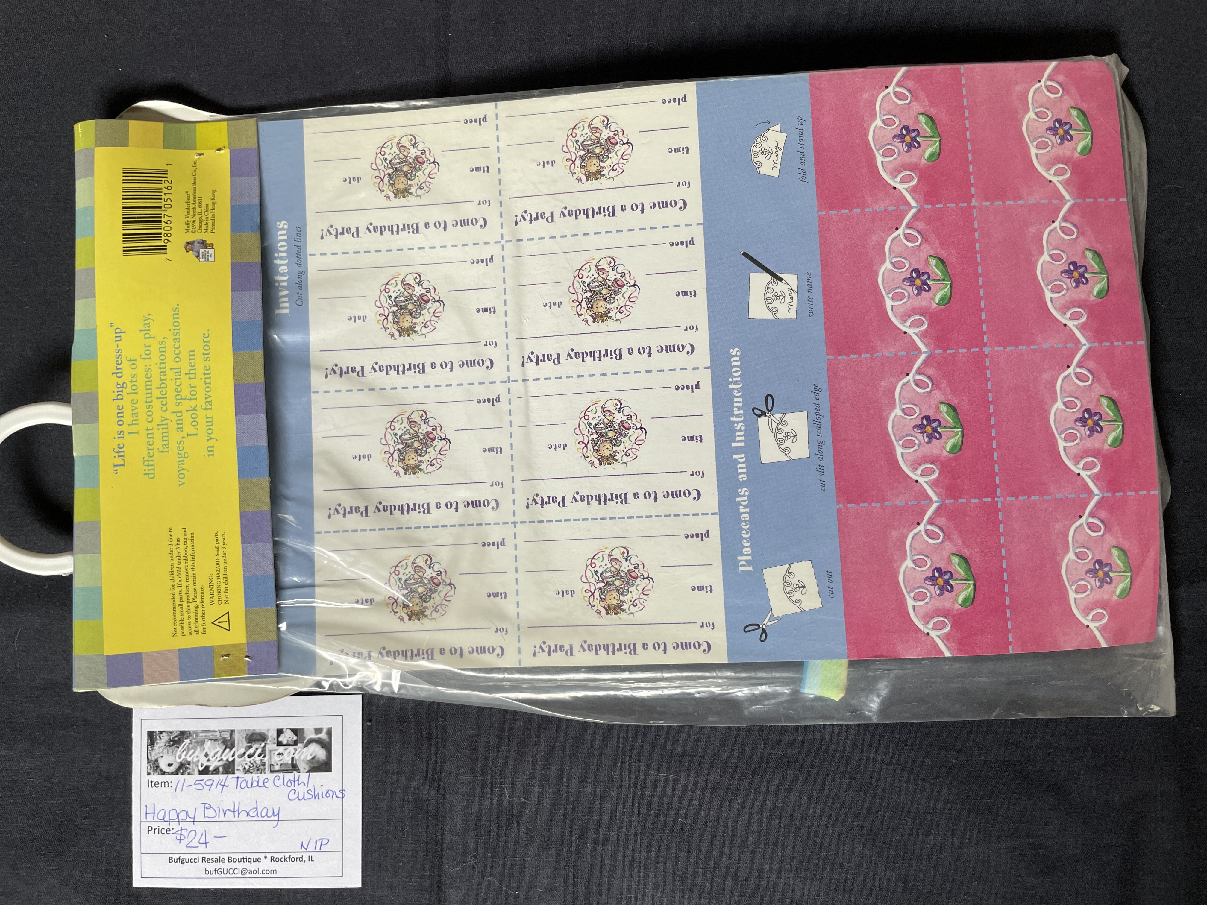 Happy Birthday to You - Table Cloth and Cushions Set Accessory