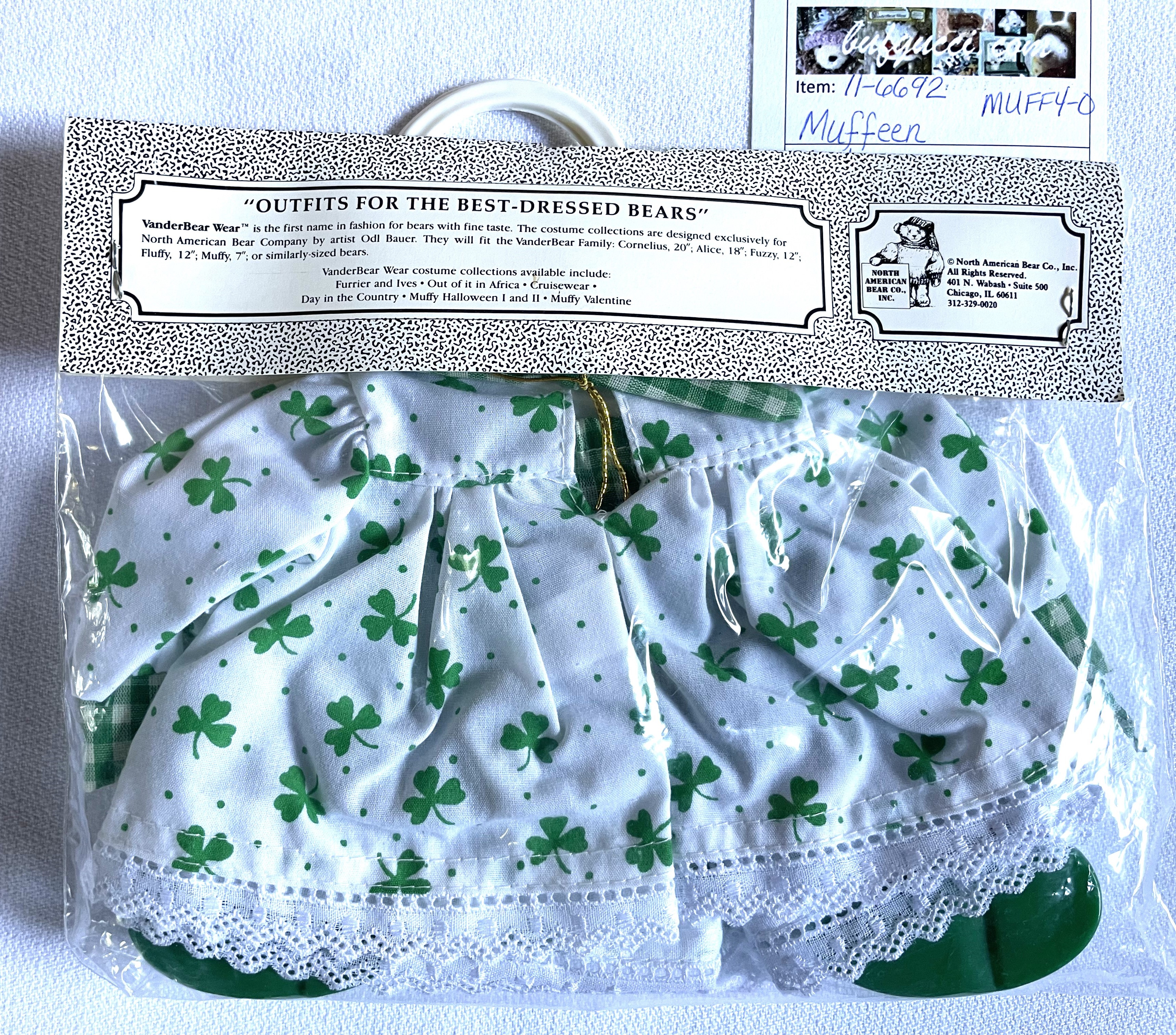 (Muffy VanderBear) MUFFEEN St. Patrick's Day Costume - MUFFY Outfit