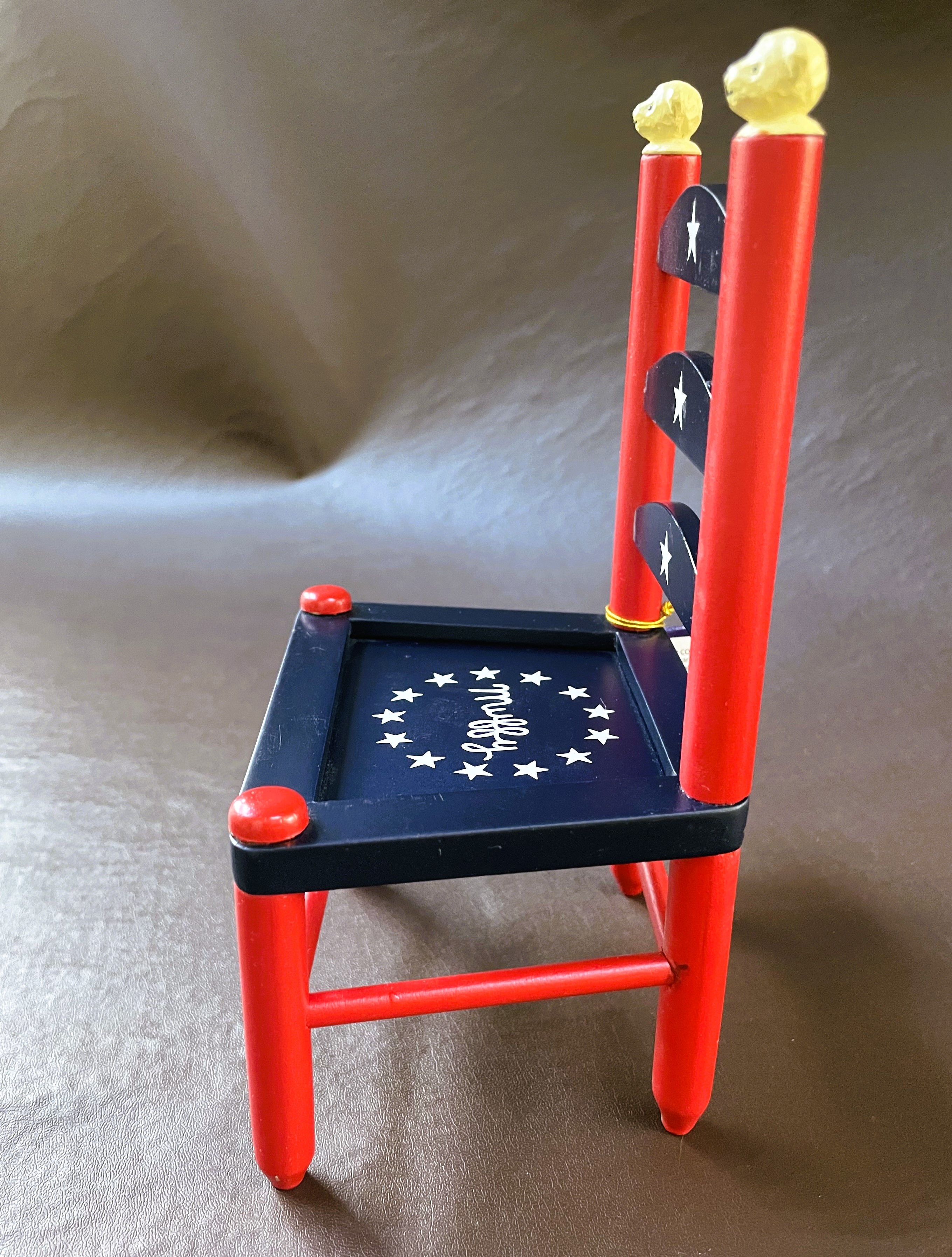 Abearicana: Stars and Stripes Furever LADDER BACK CHAIR