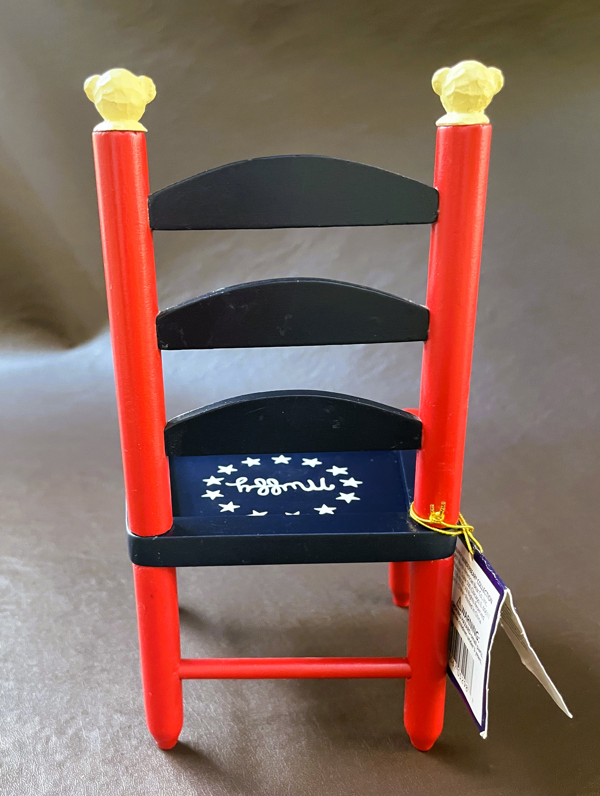 Abearicana: Stars and Stripes Furever LADDER BACK CHAIR