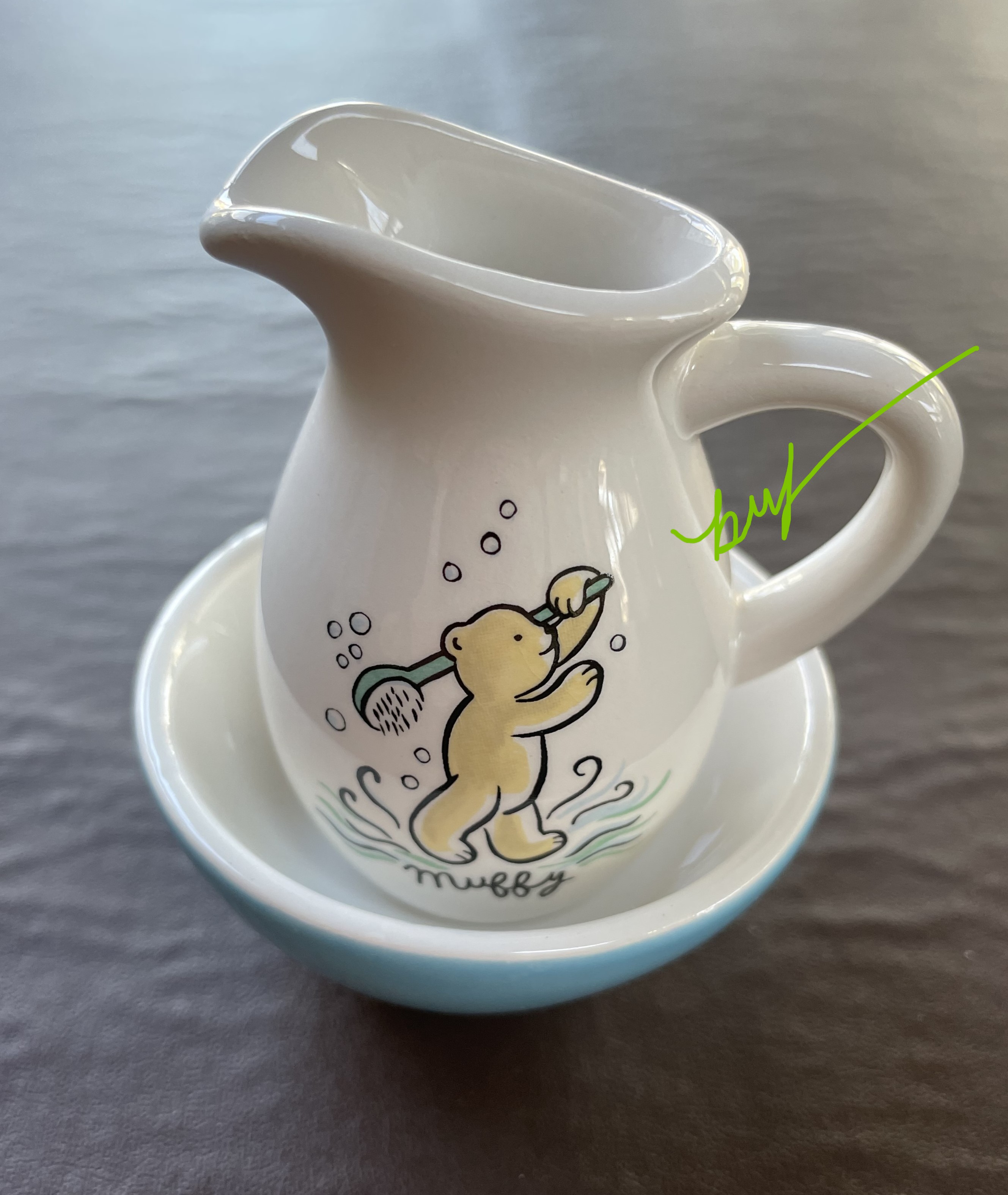 Splish Splash: The Bathtime Collection - Muffy's PITCHER & WASHBOWL
