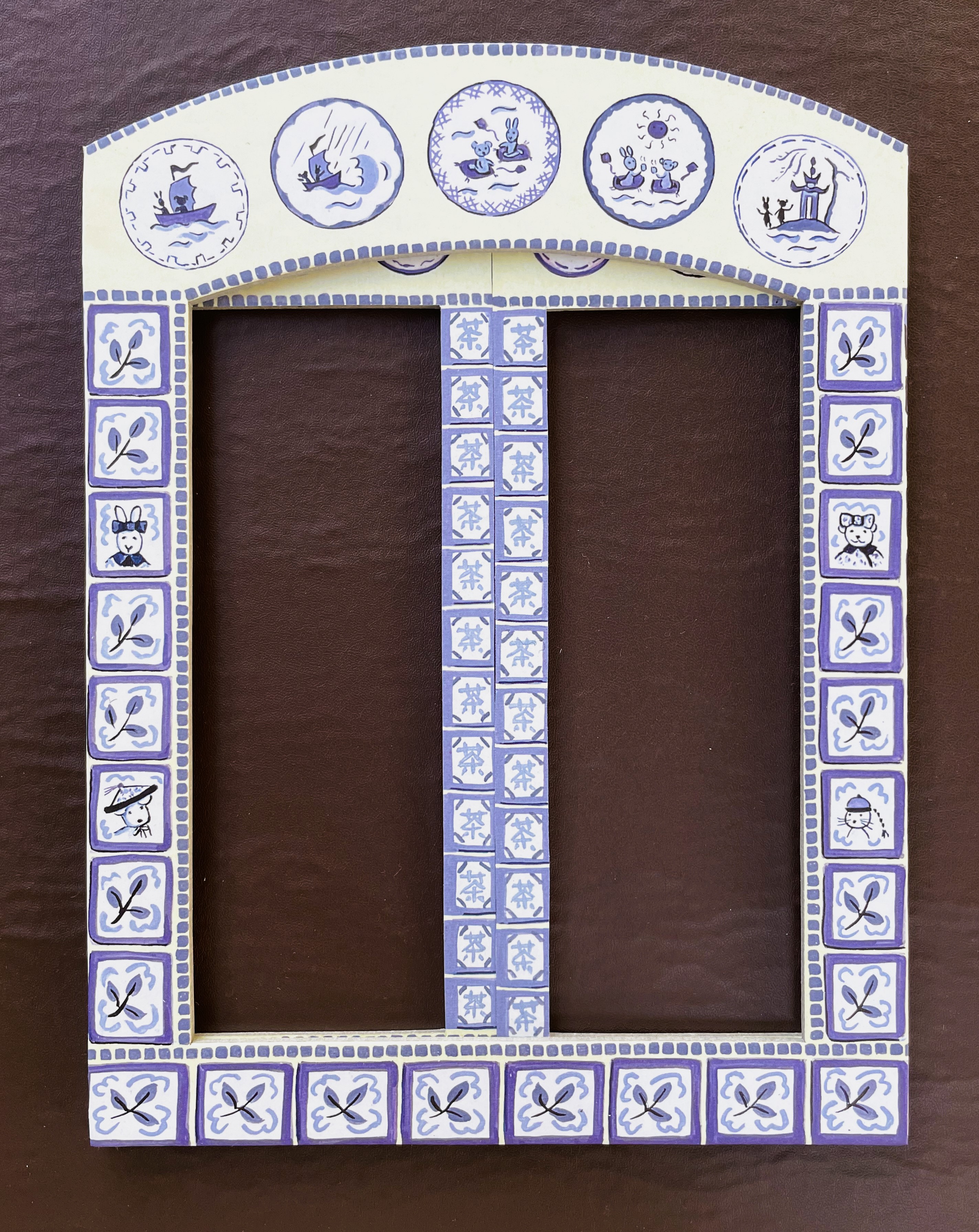 (The) Blue Pagoda: All The Tea in China DISPLAY TEAHOUSE BACKDROP & TABLE SET