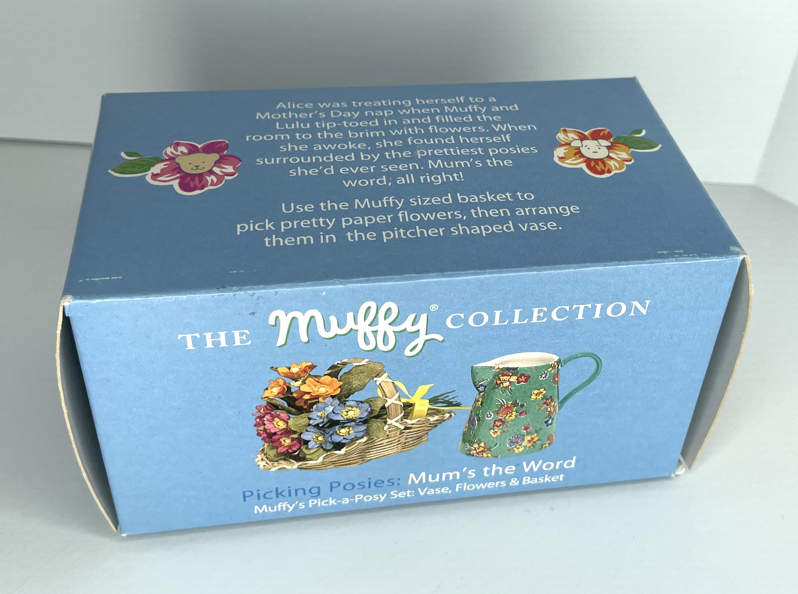 Picking Posies, Mum's the Word - Muffy's PICK-A-POSY Set: Vase, Flowers & Basket