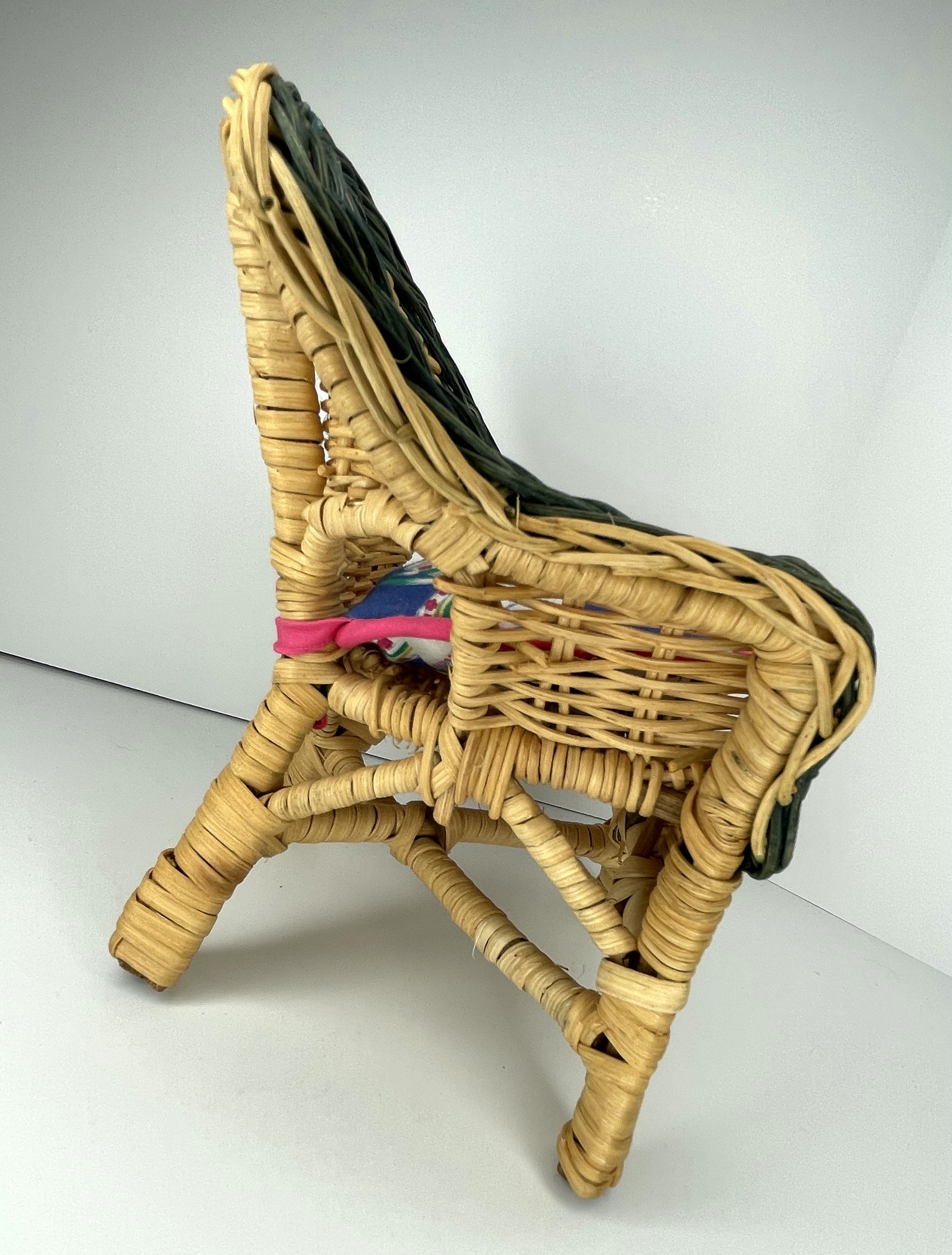Mommy & Me: The Tea Cup Collection Muffy's TEATIME CHAIR (wicker/rattan)