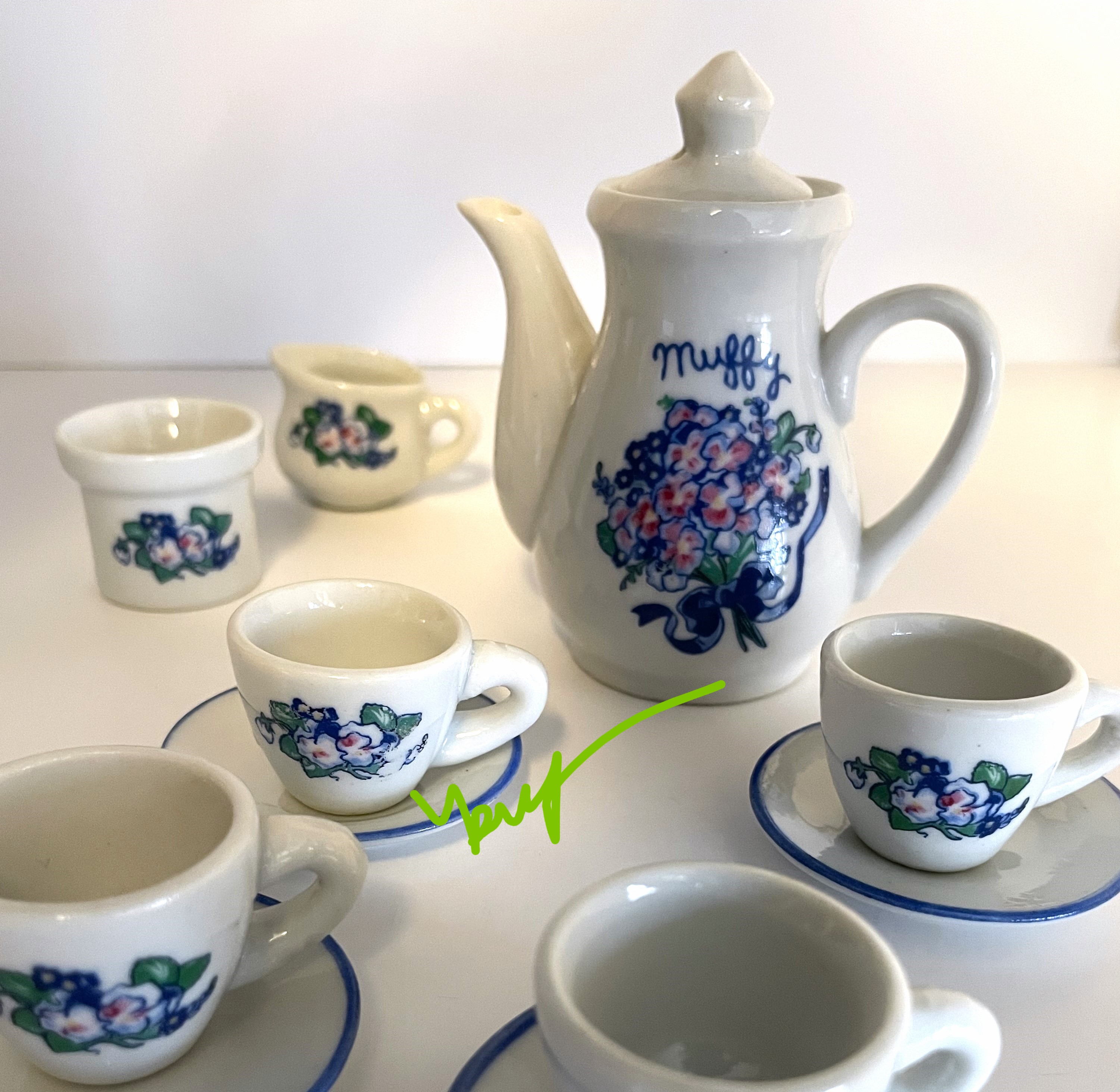 Mommy & Me: The Tea Cup Collection Muffy's TEA SET (boxed)