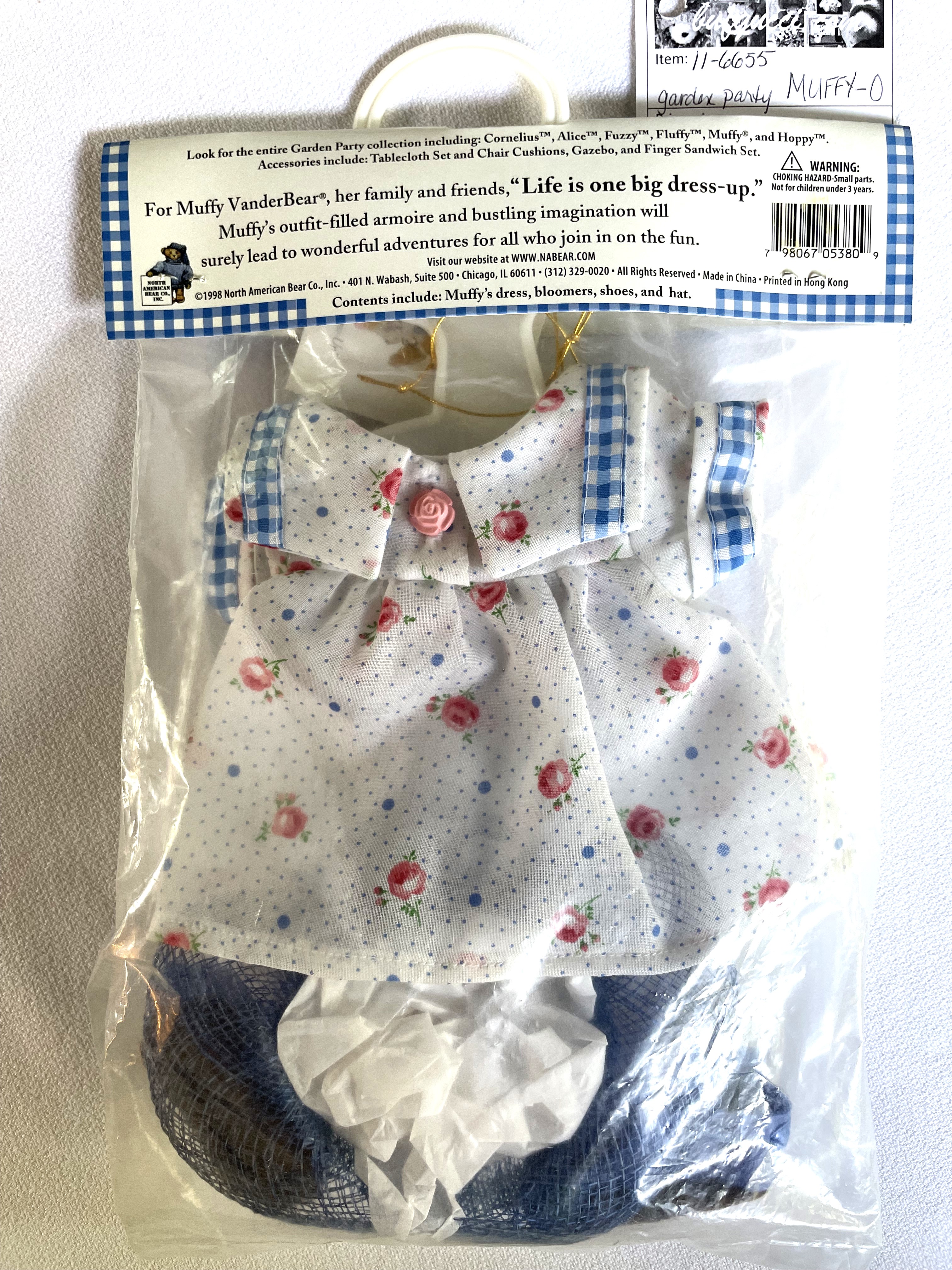 VanderBear Bear Clothes - Garden Party MUFFY OUTFIT