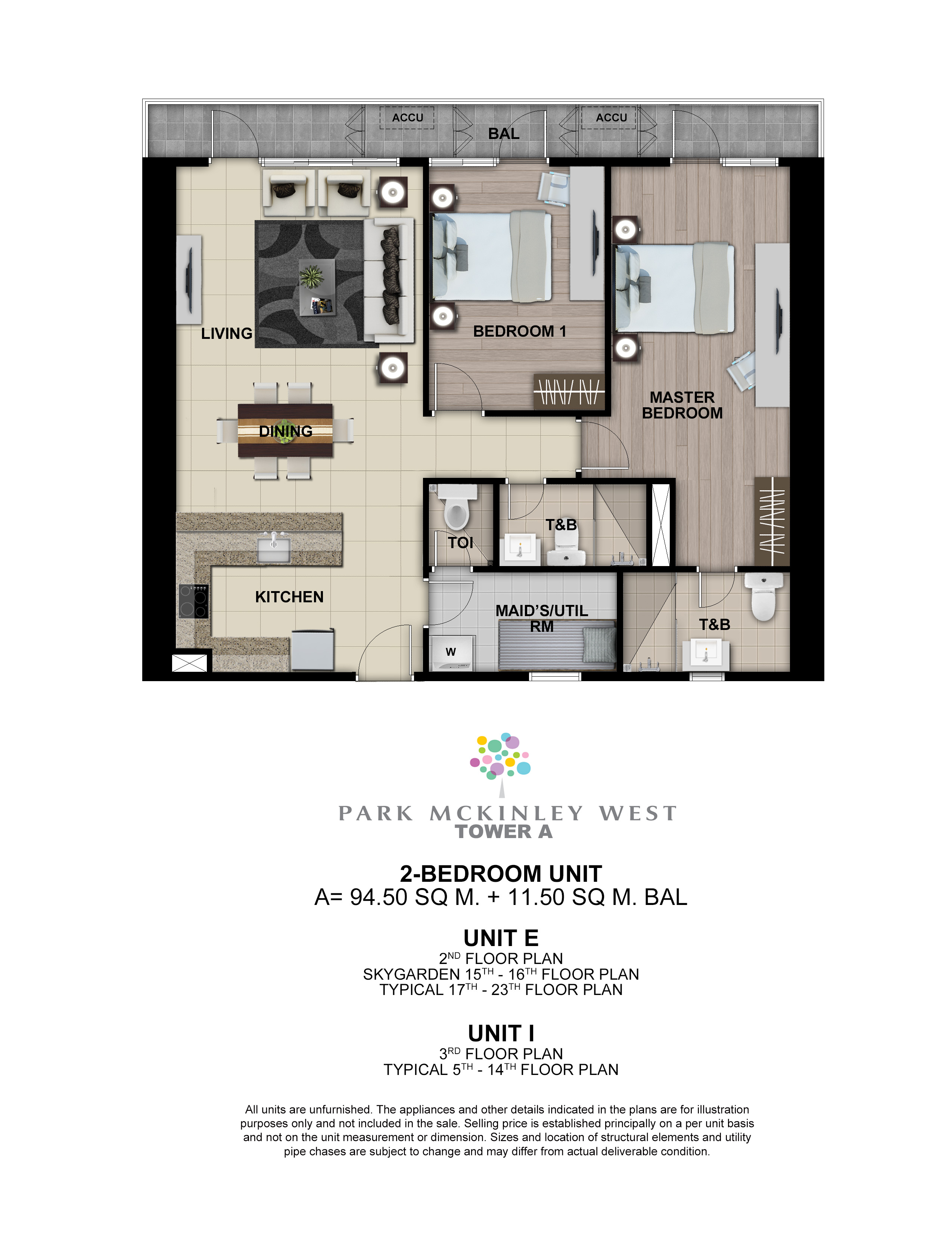 2 Bedroom (110 sqm)