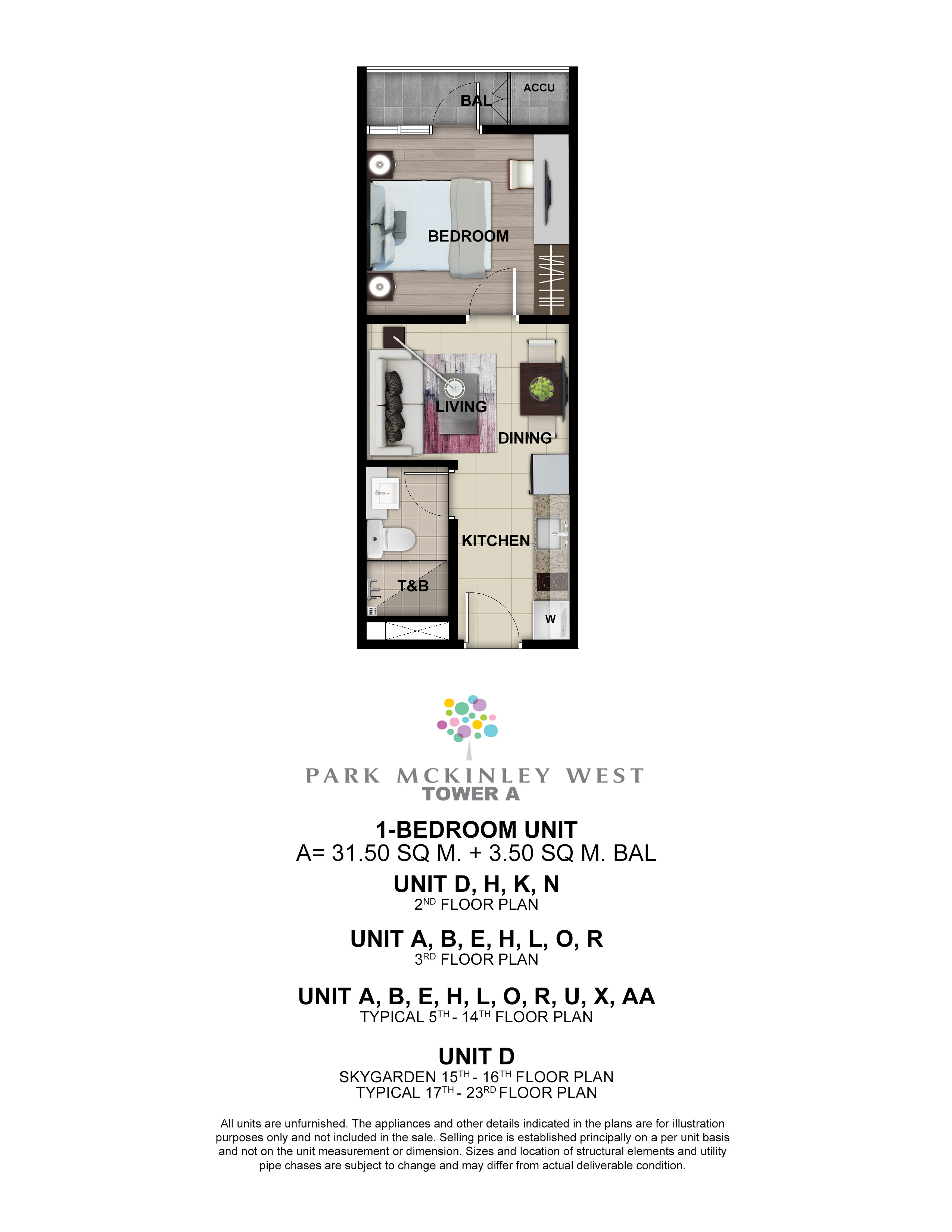 1 Bedroom (35 sqm)