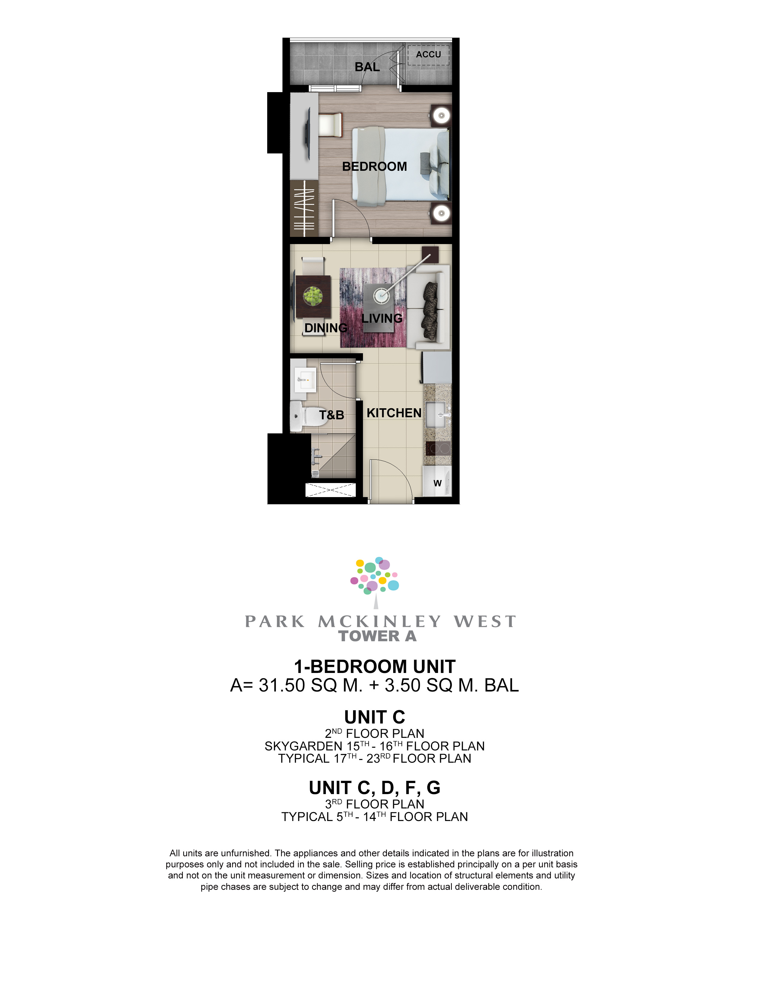 1 Bedroom (35 sqm)