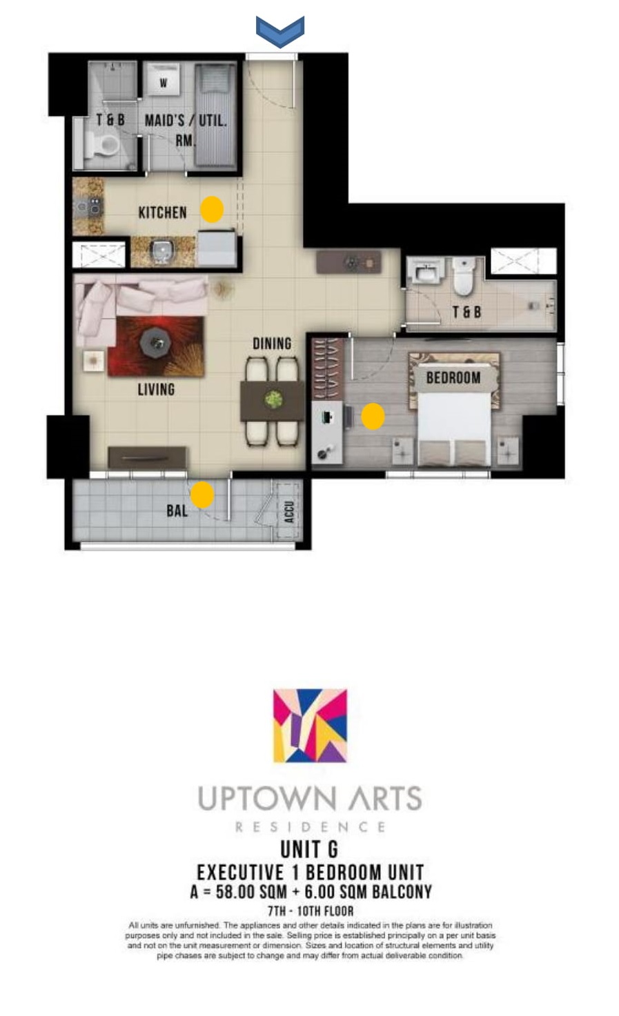 Executive 1 Bedroom (64 sqm)