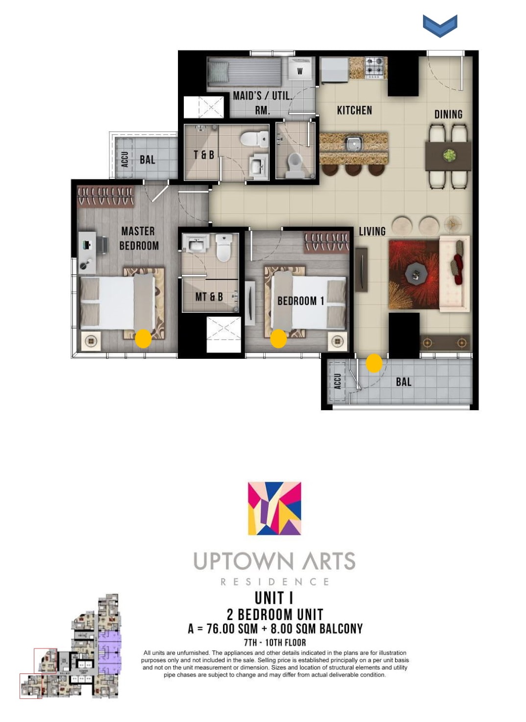 2 Bedroom (86 sqm)
