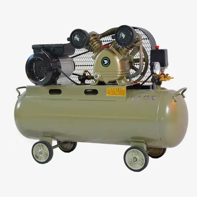 High Quality Portable 220V AC Power Belt Driven  Cheap Air Compressor