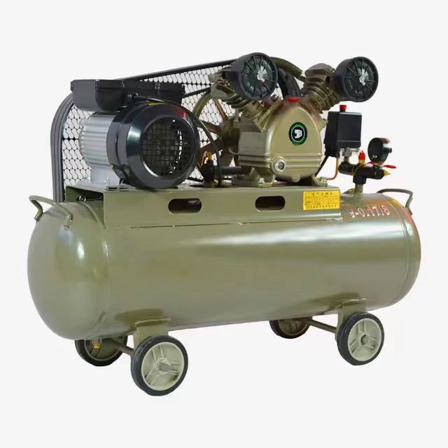 High Quality Portable 220V AC Power Belt Driven  Cheap Air Compressor