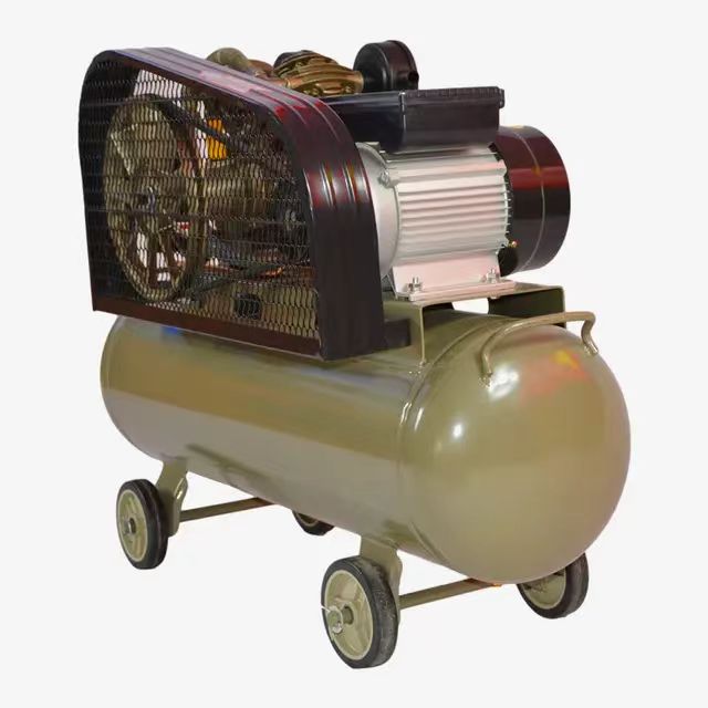 High Quality Portable 220V AC Power Belt Driven  Cheap Air Compressor