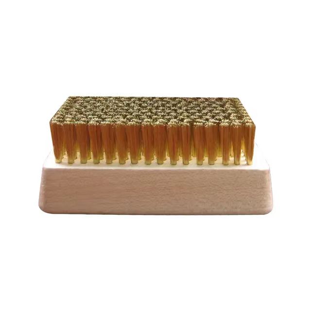 Copper wire brush for cleaning metal anilox roller and gravure roller