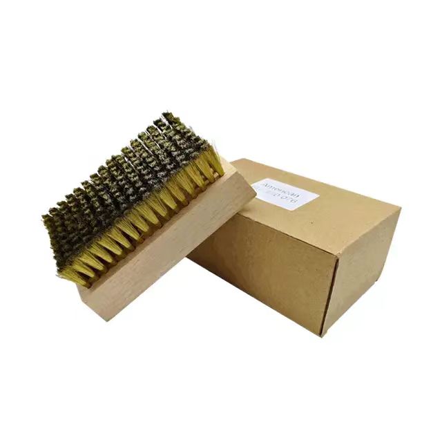 Copper wire brush for cleaning metal anilox roller and gravure roller