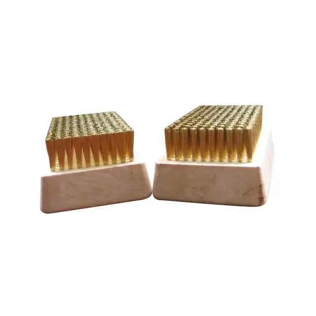 Copper wire brush for cleaning metal anilox roller and gravure roller