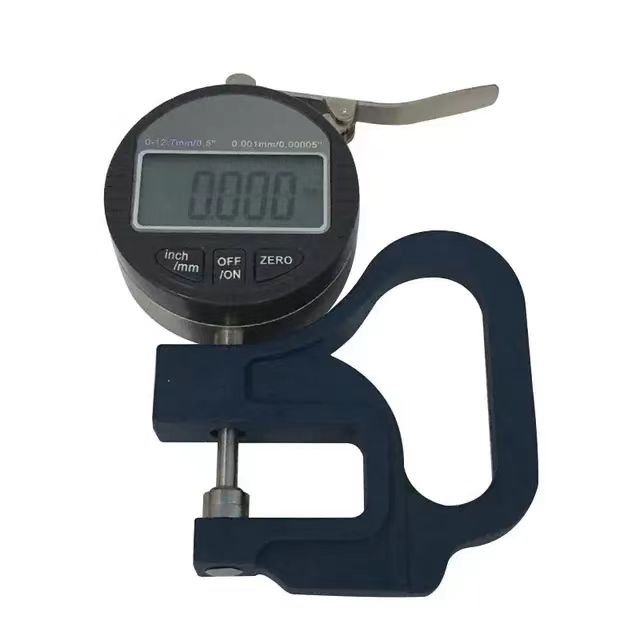 Thickness Gauge0-12.7mm 0.001mm Paper/Leather/Rubber Digital Thickness Meter Display Microns 