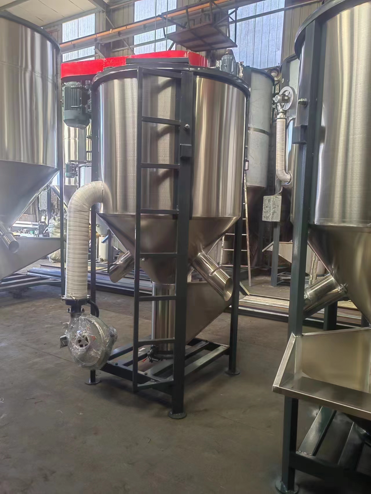 300-2000kg Stainless steel body Plastic blender/mixer/mixing drying machine for PP PE HDPE PPR plastic pellet/granule drying coloring