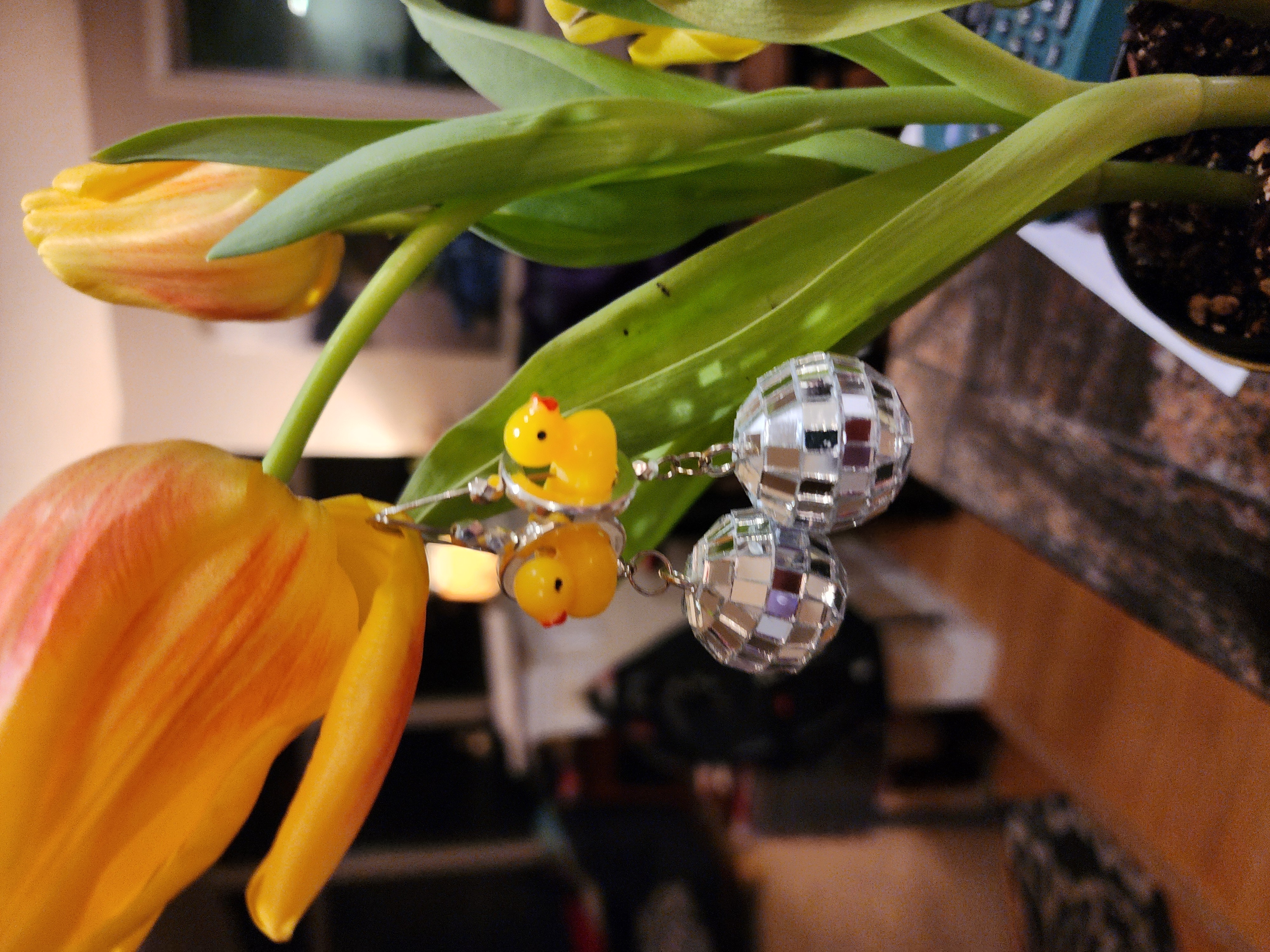 Disco Duck Earrings