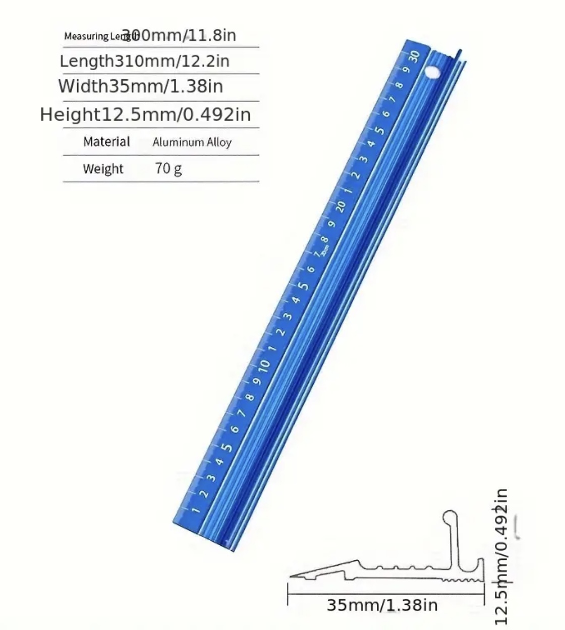 AG Safety Cutting Ruler for Design Students