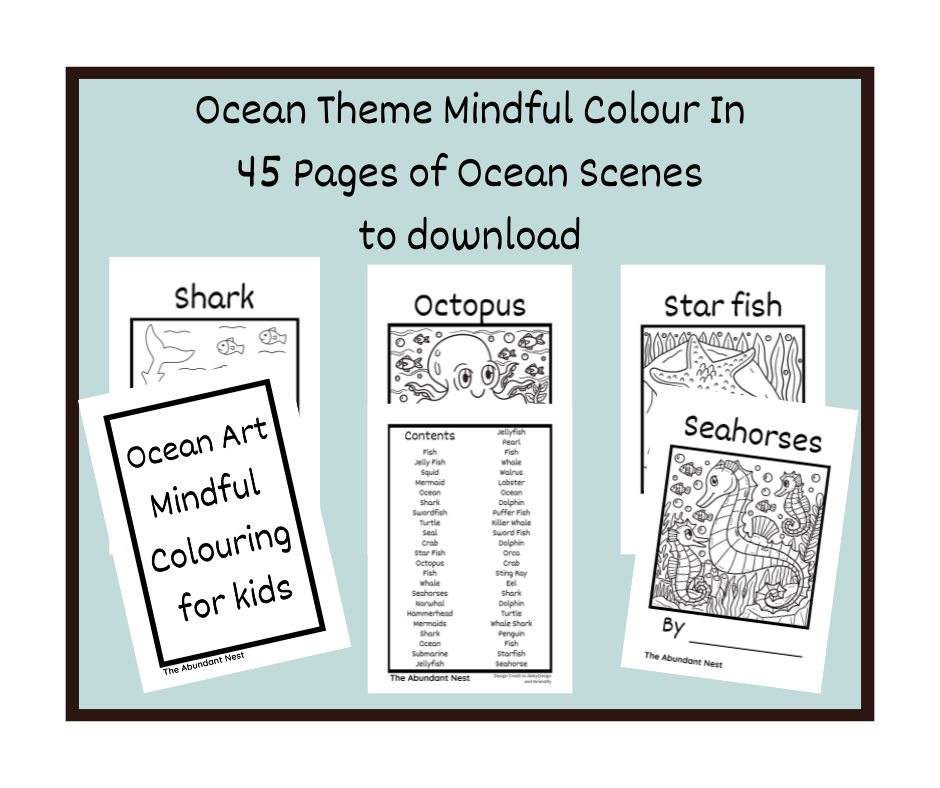 Mindful Colouring - Ocean Art for Kids