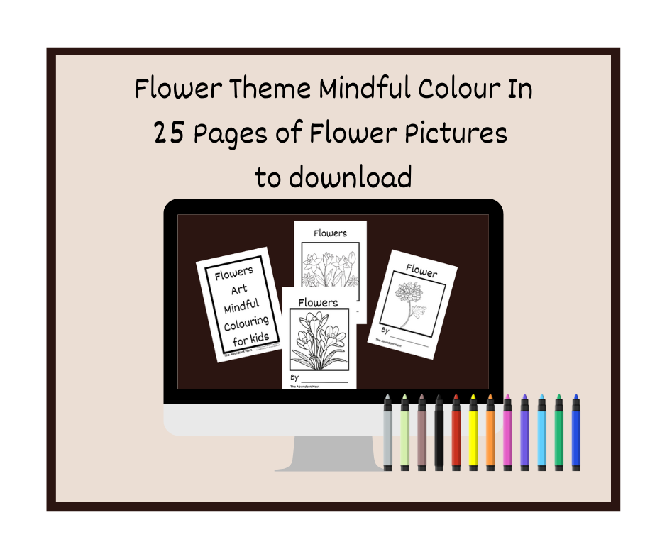 Mindful Colouring - Flower Art for Kids