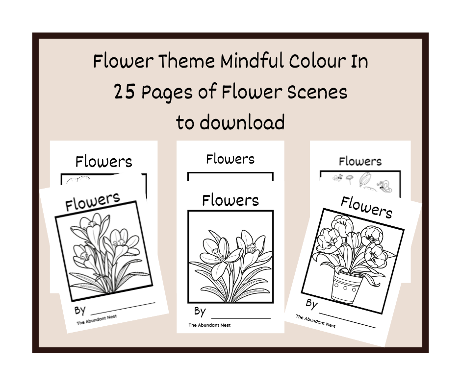 Mindful Colouring - Flower Art for Kids