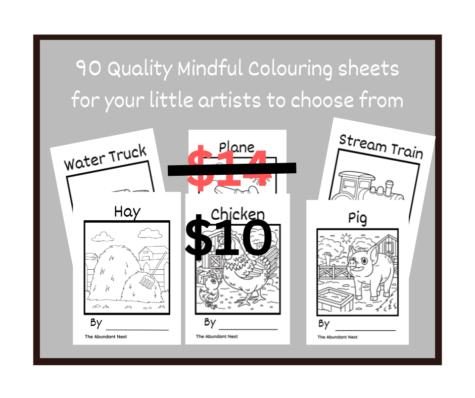 Mindful Colouring SET - Farm and Vehicle Art for Kids