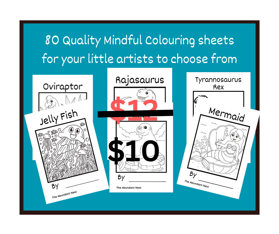 Mindful Colouring SET - Ocean and Dinosaur Art for Kids
