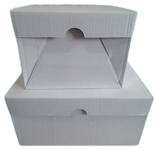 Caixas de Bolo (Branco/Pardo)