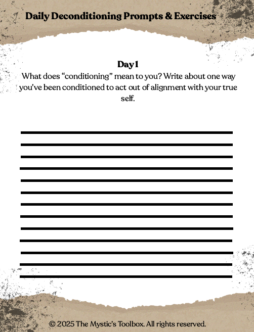 30-Day Deconditioning & Self-Remembrance Journal (50 pages)