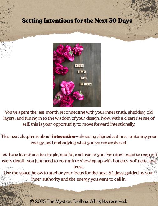 30-Day Deconditioning & Self-Remembrance Journal (50 pages)