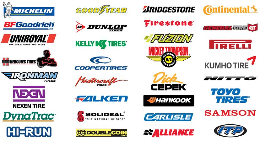 Assorted Heavy Duty Off Road Tire Brands