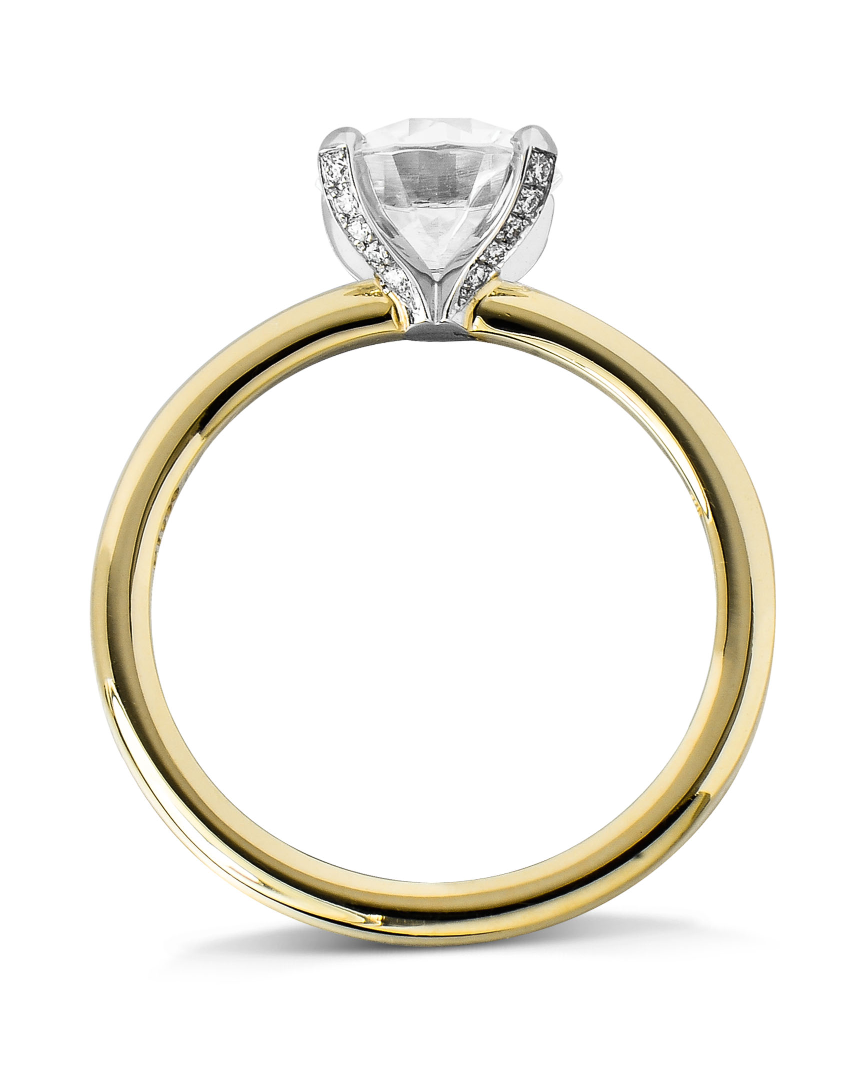 Classic 2-Tone Diamond Engagement Ring