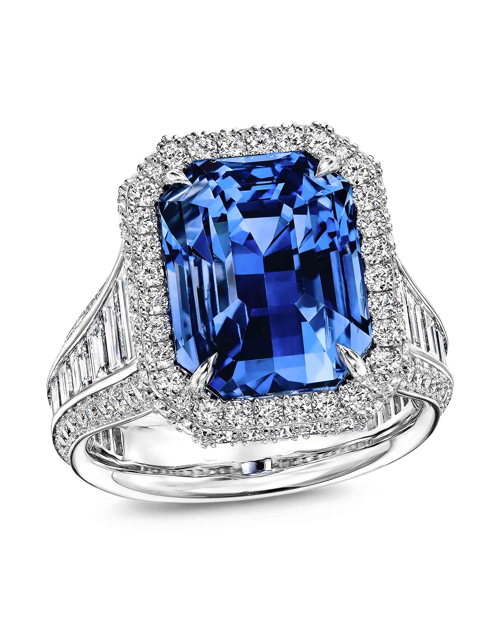 Ceylon Sapphire and Diamond Ring