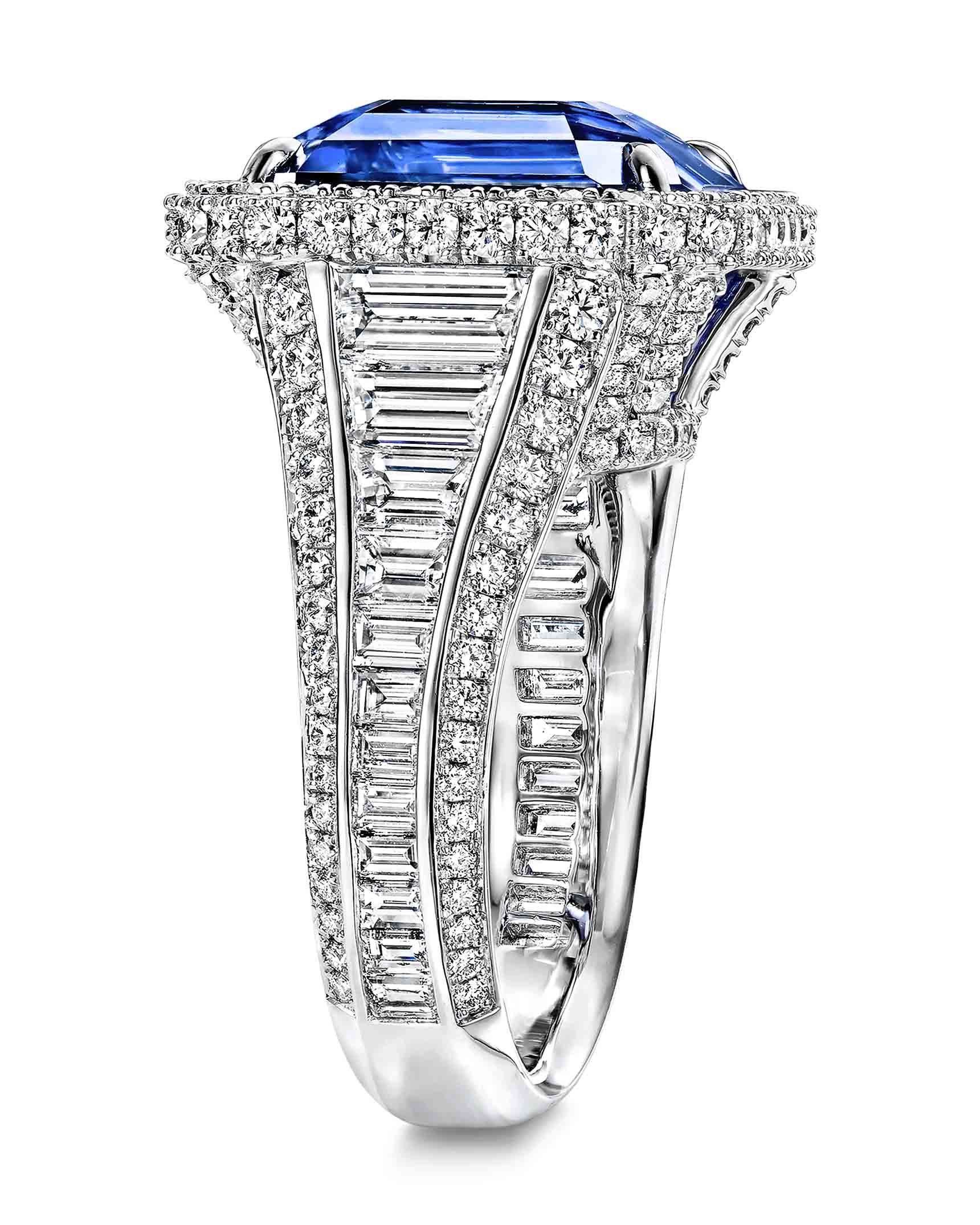 Ceylon Sapphire and Diamond Ring