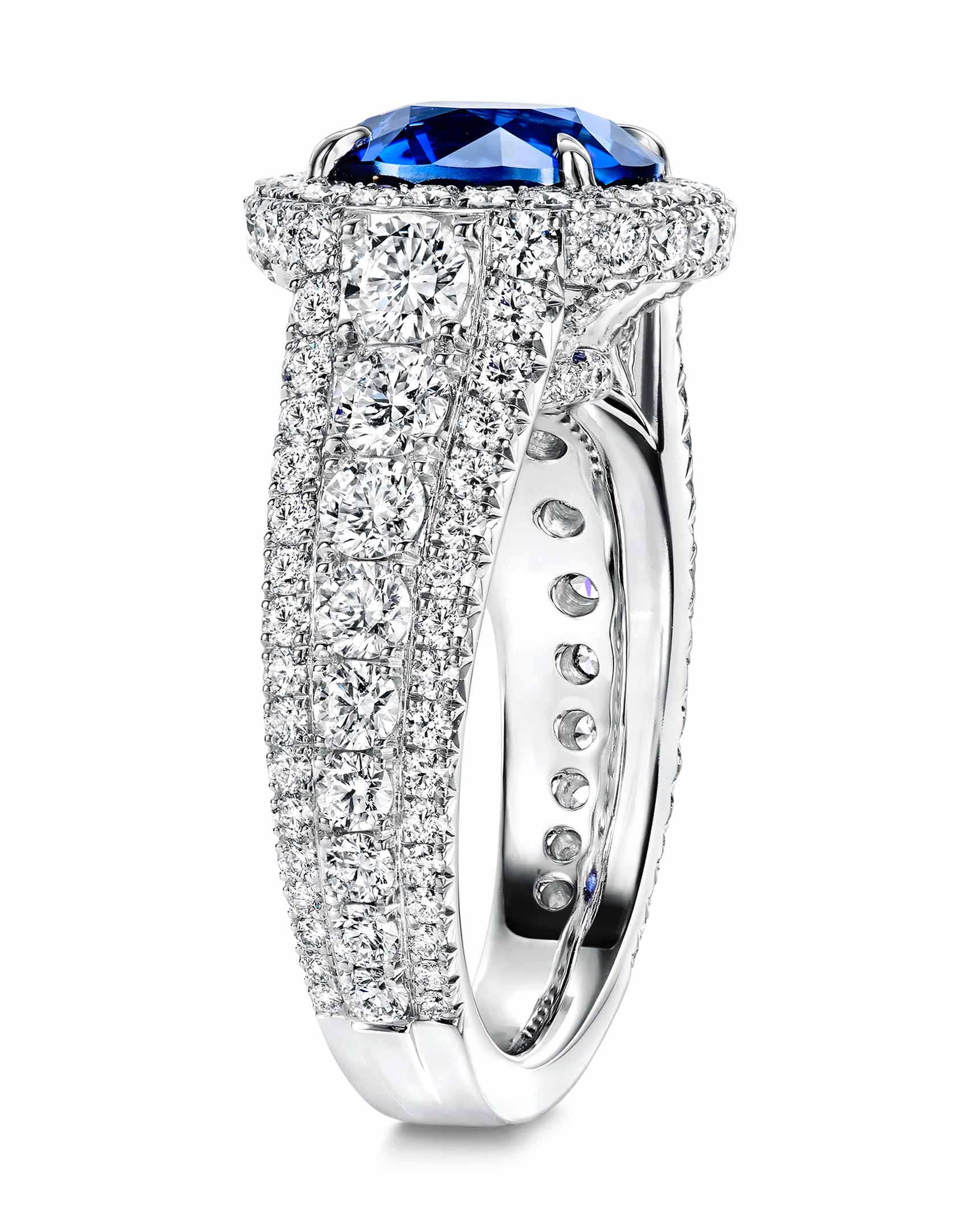 Ceylon Sapphire and Diamond Ring