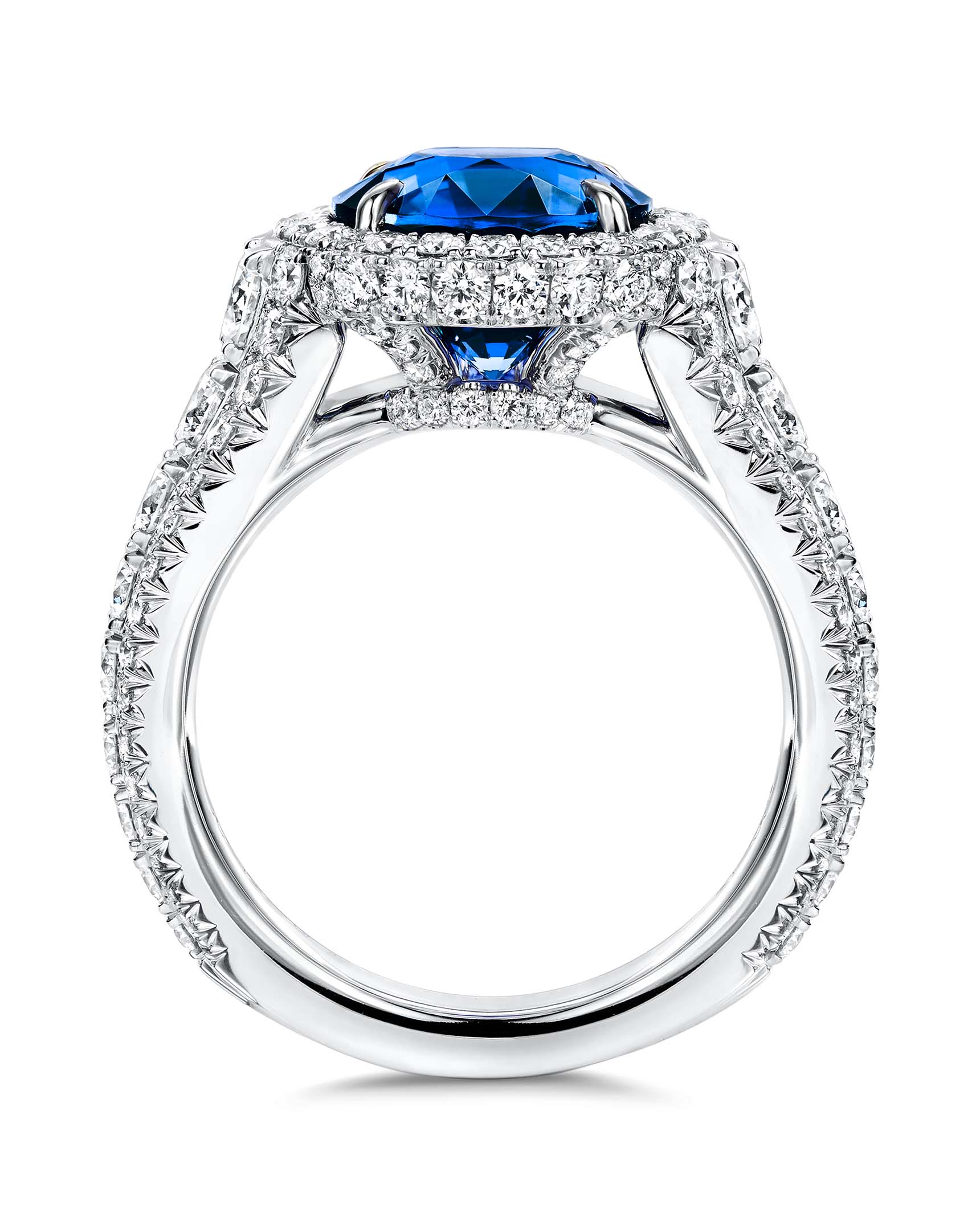 Ceylon Sapphire and Diamond Ring