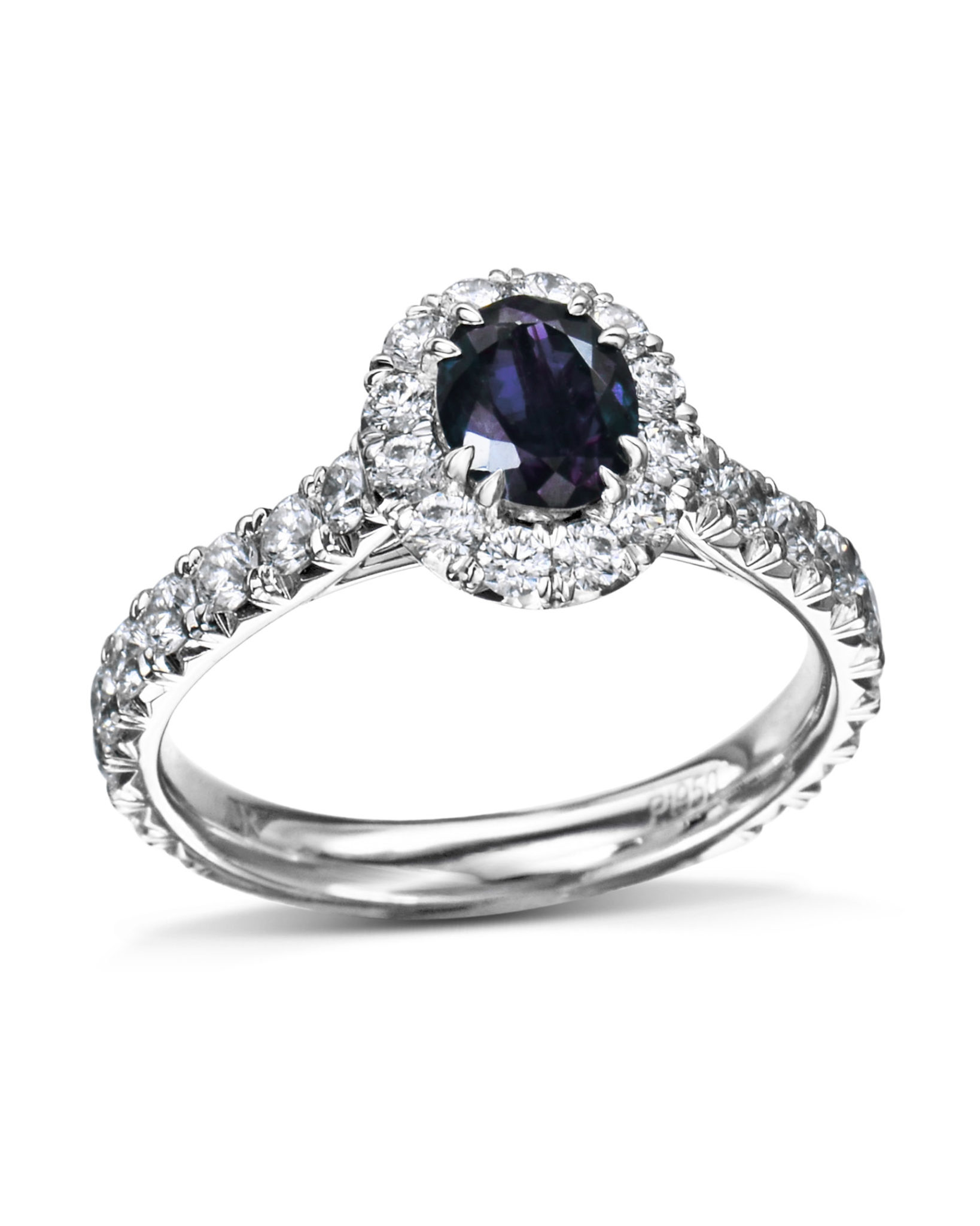 Brazilian Alexandrite and Diamond Ring
