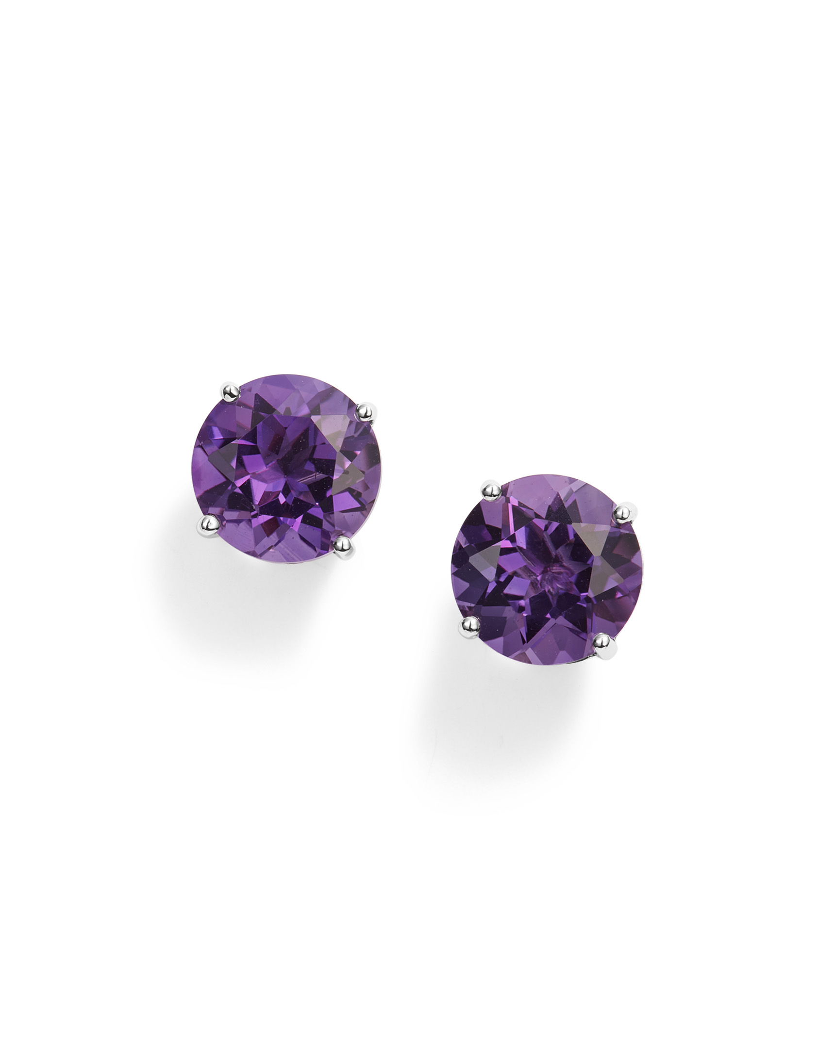 Amethyst Stud Earrings