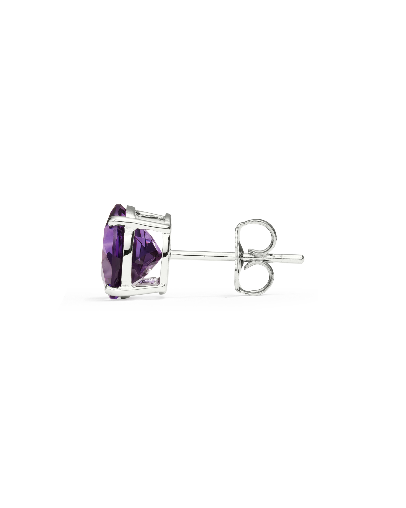Amethyst Stud Earrings